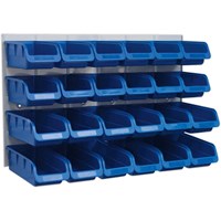 Sealey 24 Piece Storage Bin and Wall Panel Set Sealey 24 Piece Storage Bin and Wall Panel Set