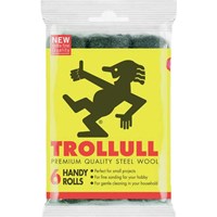 Trollull Handy Rolls Steel Wire Wool Pack of 6 Trollull Handy Rolls Steel Wire Wool Pack of 6