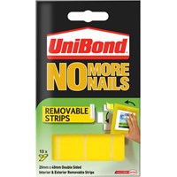 Unibond No More Nails Removable Adhesive Strips Unibond No More Nails Removable Adhesive Strips