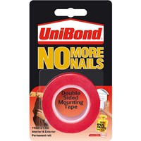 Unibond No More Nails Interior / Exterior Double Sided Mounting Tape Unibond No More Nails Interior / Exterior Double Sided Mounting Tape