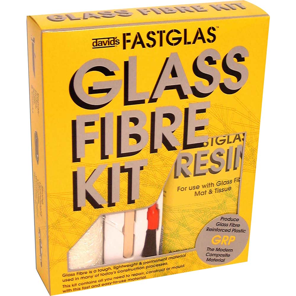 Upo Isopon Fastglas Resin And Glass Fibre Kit Large