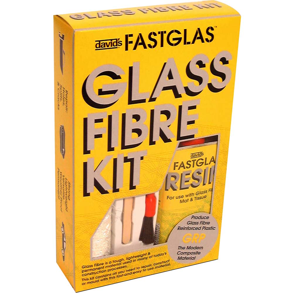 Upo Isopon Fastglas Resin And Glass Fibre Kit Small