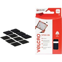 Velcro Stick On Squares Black Velcro Stick On Squares Black