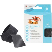 Velcro Self Gripping Ties Black