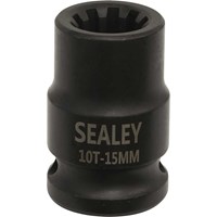 Sealey 1/2" Drive 10 Point Square Ribe Brake Caliper Socket