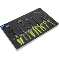 Sealey 7 Piece Hose Clip Removal Tool Kit Sealey 7 Piece Hose Clip Removal Tool Kit