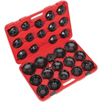 Sealey 30 Piece Oil Filter Cap Wrench Set Sealey 30 Piece Oil Filter Cap Wrench Set