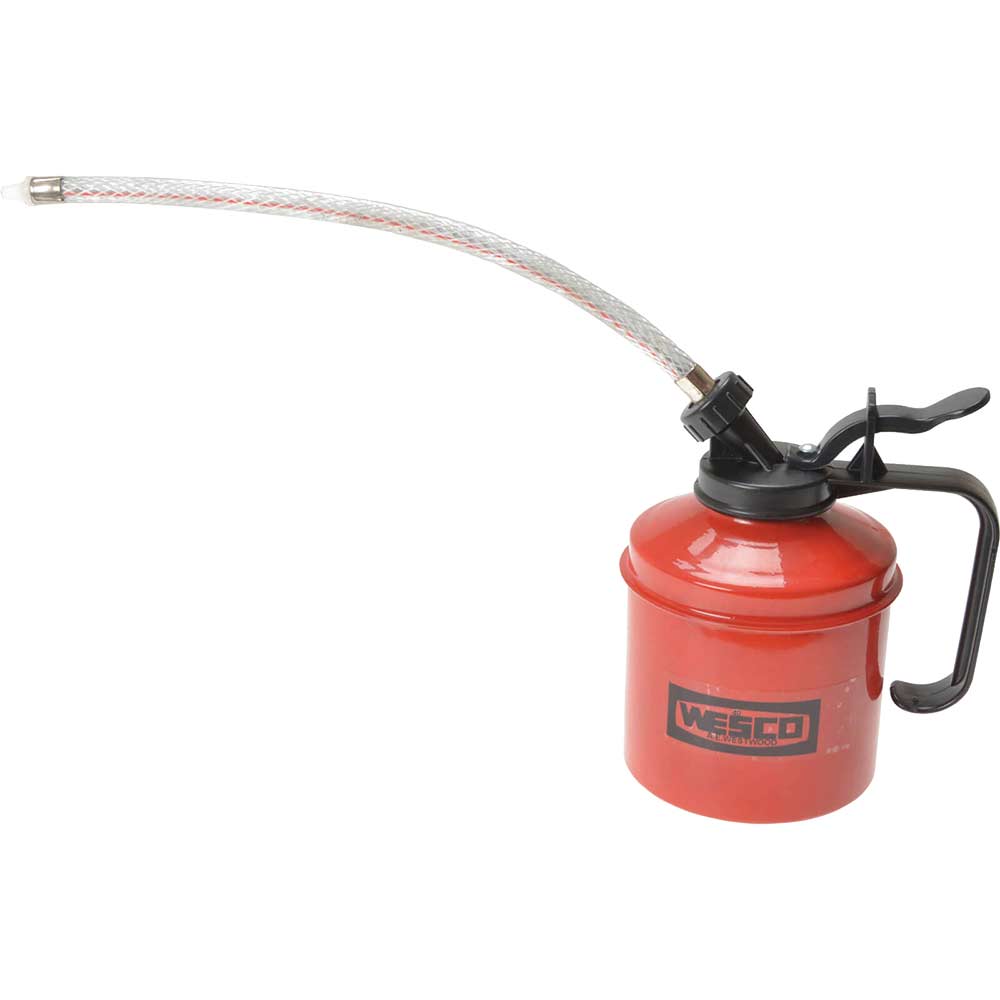 Wesco Metal Oil Can and Flexible Spout