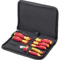 Wiha 6 piece VDE Insulated Screwdriver and Side Cutters Tool Kit Wiha 6 piece VDE Insulated Screwdriver and Side Cutters Tool Kit