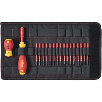 Wiha 19 Piece VDE Softfinish Slimvario Screwdriver Set
