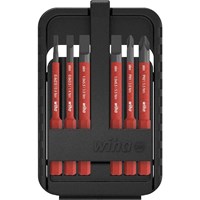 Wiha Slimbit Electric 7 Piece Slotted and Phillips Screwdriver Bit Set