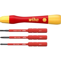 Wiha 4 Piece VDE Picofinish Slimvario Screwdriver Set