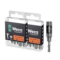 Wera 855/4 11 Piece Impaktor Pozi Screwdriver Bit Set Wera 855/4 11 Piece Impaktor Pozi Screwdriver Bit Set