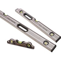 Stanley 3 Piece FatMax ExPro Box Beam Spirit Level Set and Carrying Bag Stanley 3 Piece FatMax ExPro Box Beam Spirit Level Set and Carrying Bag
