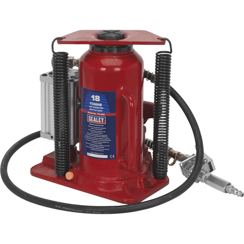 Sealey Yankee Air Operated Bottle Jack Tonne Size 18