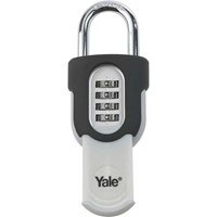Yale 4 Digit Combination Padlock and Sliding Cover Yale 4 Digit Combination Padlock and Sliding Cover