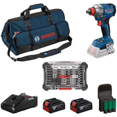 Bosch GDX 18V-285 18v Cordless 1/2" Impact Wrench / Driver