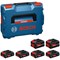 Bosch Expert PRO BLUE 18v Cordless EXBA 4 4ah and 2 8ah Battery Set 