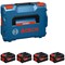 Bosch Expert PRO BLUE EXBA18V-55 18v Cordless 4 Li-ion Battery 5.5ah Set 