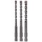 Bosch UNEO 3 Piece SDS Quick Concrete Drill Bit Set 
