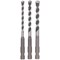 Bosch UNEO 3 Piece SDS Quick Multi Purpose Drill Bit Set 