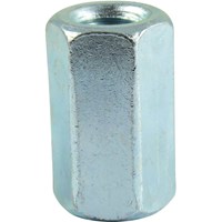 Hex Connector Nuts Bright Zinc Plated