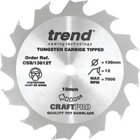 Trend CRAFTPRO Wood Cutting Cordless Saw Blade Trend CRAFTPRO Wood Cutting Cordless Saw Blade