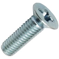Machine Screw Pozi Countersunk Bright Zinc Plated