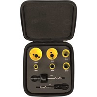 Starrett KFC06022 8 Piece Electricians Hole Saw Set Starrett KFC06022 8 Piece Electricians Hole Saw Set