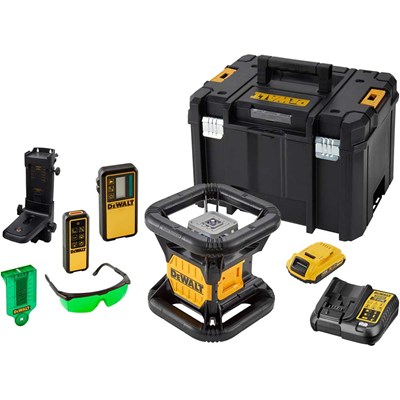 DeWalt DCE079DIG 18v XR Cordless Rotary Green Laser Level Kit