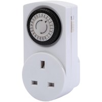 Draper 3 Piece 24 Hour Mechanical Plug Socket Timer Set