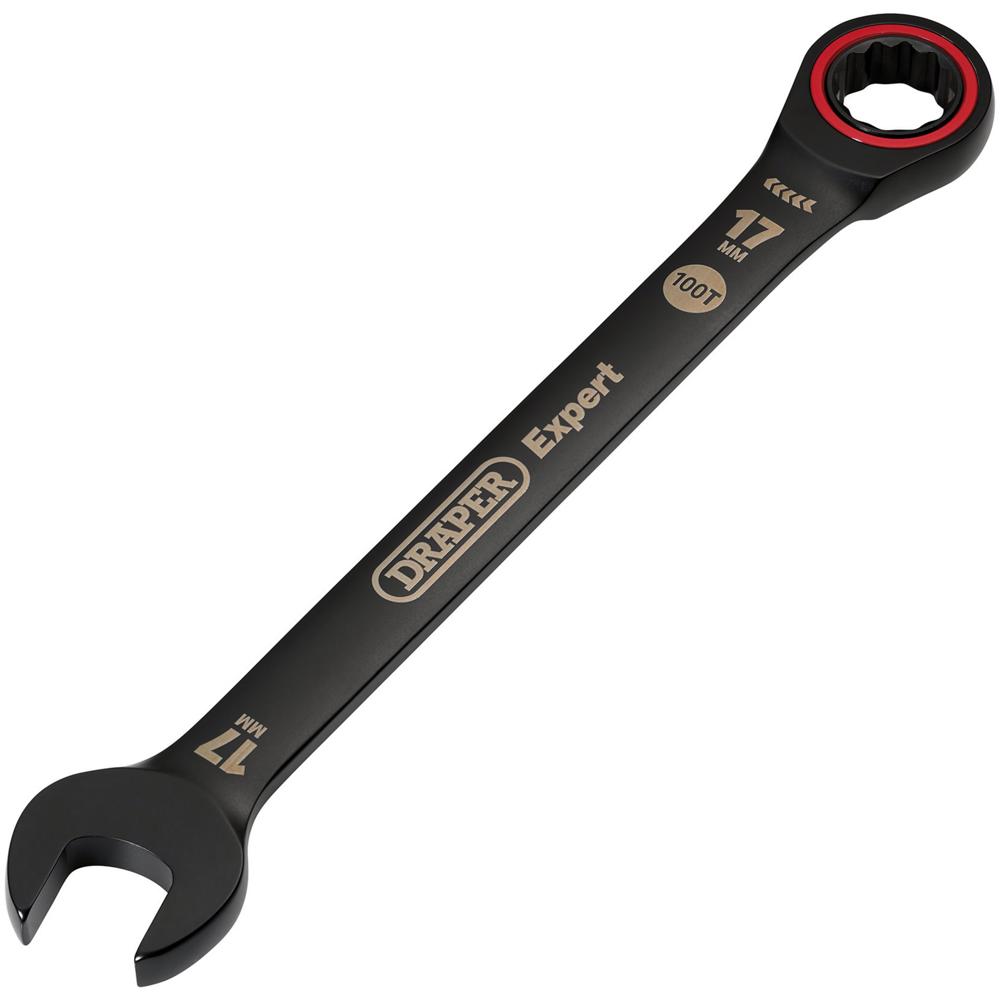 Draper Expert Hi-Torq Ratchet Combination Spanner 17mm