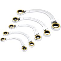 Draper Expert Hi Torq 5 Piece Double Ring Ratchet Half Moon Spanner Set