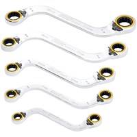 Draper Expert Hi Torq 5 Piece Double Ring Ratchet S Shape Spanner Set