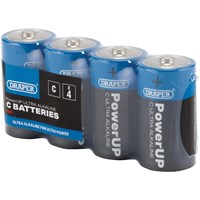 Draper Powerup Ultra Alkaline C Cell Batteries