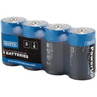Draper Powerup Ultra Alkaline D Cell Batteries