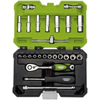 Draper Expert 25 Piece 1/4" Drive Socket Set Metric