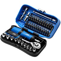 Draper Expert 39 Piece 1/4" Drive Socket and Screwdriver Bit Set