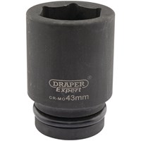 Draper Expert 1" Drive Deep Hexagon Impact Socket Metric