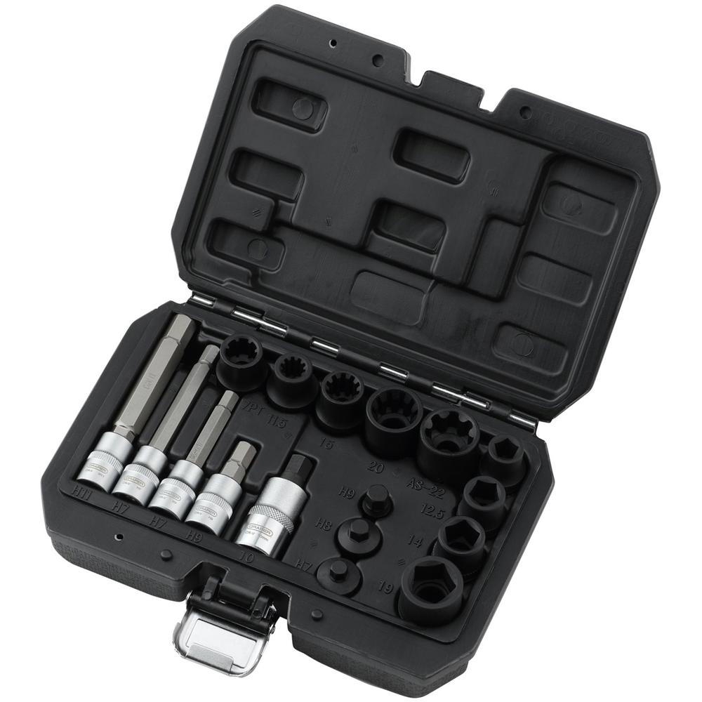 Draper 17 Piece Brake Caliper Socket and Bit Set | Specialist Sockets