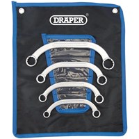 Draper 4 Piece Ring Obstruction Spanner Set Metric