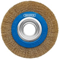 Draper Brassed Steel Bench Grinder Wire Wheel Brush 