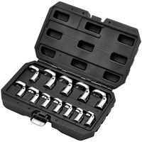 Draper 12 Piece 3/8" Drive Flexible Crowfoot Socket Wrench Set