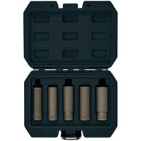 Draper 5 Piece 3/8" Drive Wheel Nut Double Socket Set