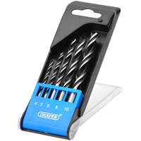 Draper 5 Piece Brad Point Wood Drill Bit Set