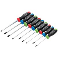 Draper 9 Piece Soft Grip Pound Thru Screwdriver Set 