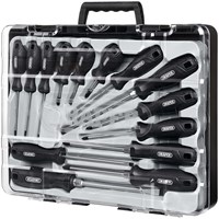 Draper 14 Piece Hard Grip Screwdriver Set in Carry Case 