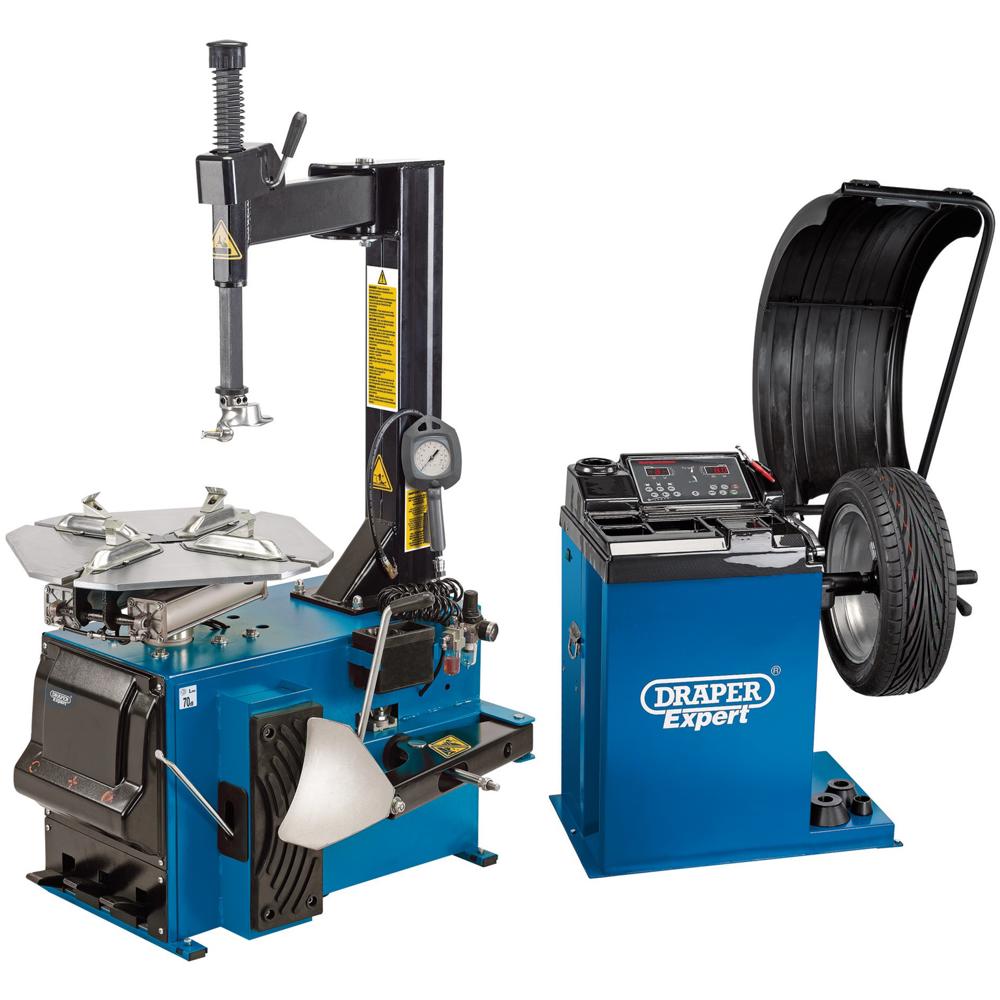 Draper Tyre Changer and Wheel Balancer Kit 240v
