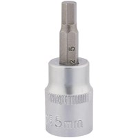 Draper Expert 3/8" Drive Hexagon Socket Bit Metric