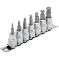 Draper 7 Piece 3/8" Drive Ball End Hexagon Socket Bit Set